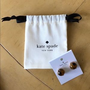 Kate Spade Gumdrop Tortoise Earrings